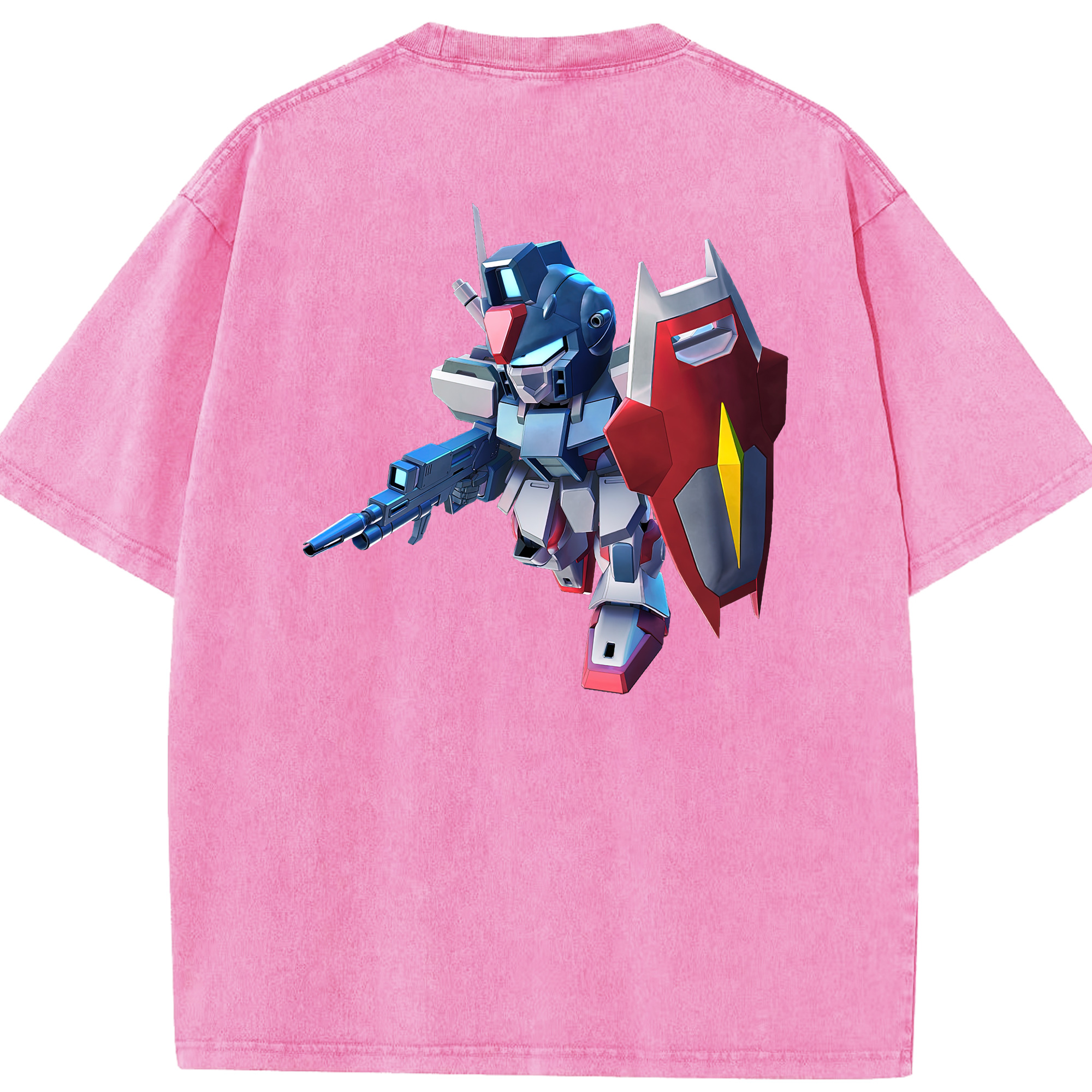 （画像用） 機動戦士ガンダム Mobile Suit Gundam 綿100% ヴィンテージ風 半袖Tシャツ（背面プリント）